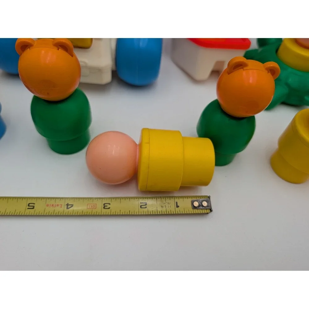 Fisher Price Little People Lot Bigger Jumbo Vintage Figures Vehicles